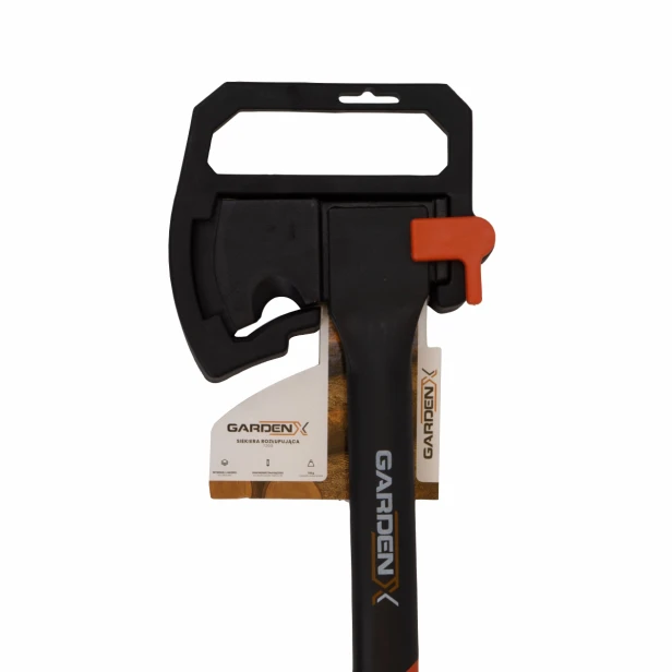 Siekiera rozłupująca Gardenx 720 g – trzonek nylonowy 45 cm, stal kuta