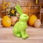 Figurka dekoracyjna zając duży zielony 37 cm