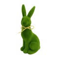 Figurka dekoracyjna zając średni, zielony 22 cm