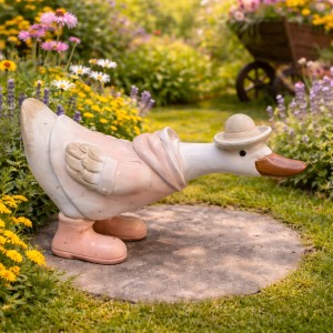 Kaczka w kapeluszu pochylona 11,5 cm