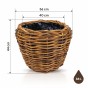 Donica ratanowa VIP Natural Color fi 56 cm