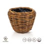Donica ratanowa VIP Natural Color fi 56 cm