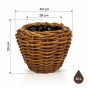 Donica ratanowa VIP Natural Color fi 40 cm