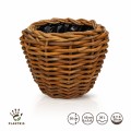 Donica ratanowa VIP Natural Color fi 40 cm