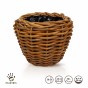 Donica ratanowa VIP Natural Color fi 40 cm