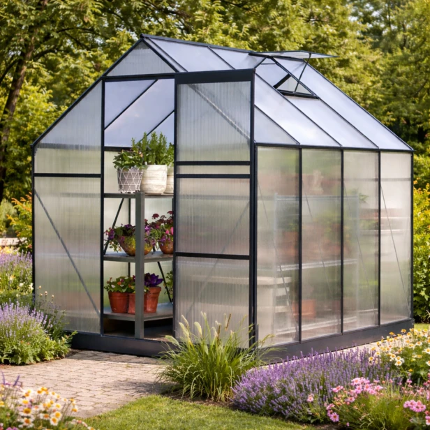Szklarnia ogrodowa Plantris Crystal 4.4 m2 poliwęglan i aluminium