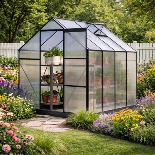 Szklarnia ogrodowa Plantris Crystal 4.4 m2 poliwęglan i aluminium