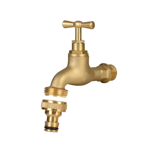 Kran ogrodowy z gwintem zewnętrznym G1/2" BRASS