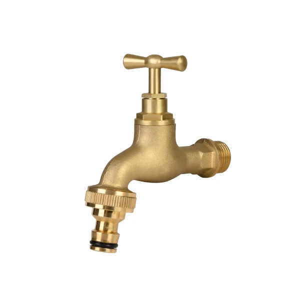 Kran ogrodowy z gwintem zewnętrznym G1/2" BRASS