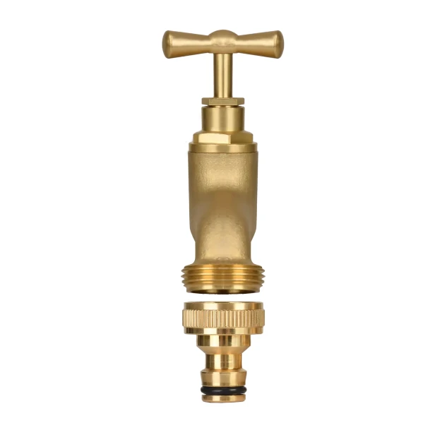 Kran ogrodowy z gwintem zewnętrznym G1/2" BRASS