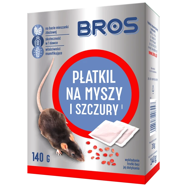BROS myszy płatki 140g