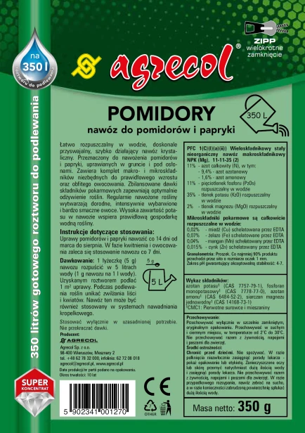 Pomidory – nawóz do pomidorów i papryki