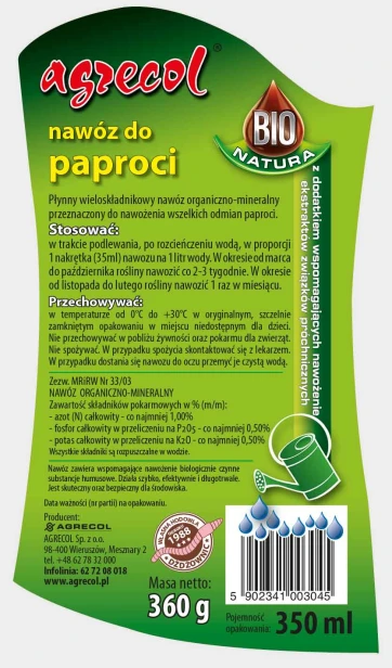 Nawóz do paproci