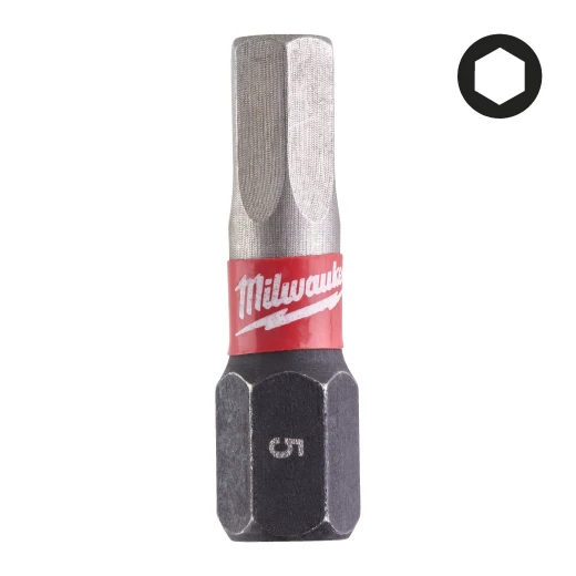 MILWAUKEE Bit udarowy SHOCKWAVE™ Impact Duty HEX 5 mm x 25 mm (2 szt.)