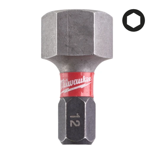 MILWAUKEE Bit udarowy SHOCKWAVE™ Impact Duty HEX 12 mm x 25 mm (2 szt.)