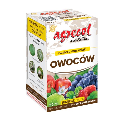 Siarkol 800 SC zwalcza mączniaki owoców 50ml