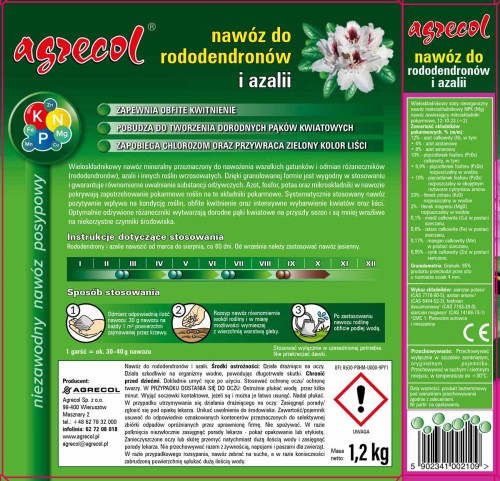 Nawóz do rododendronów i azalii 1,2 kg