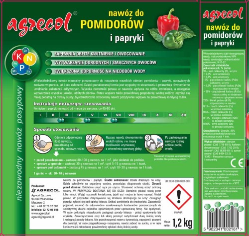 Nawóz do pomidorów i papryki 1,2 kg