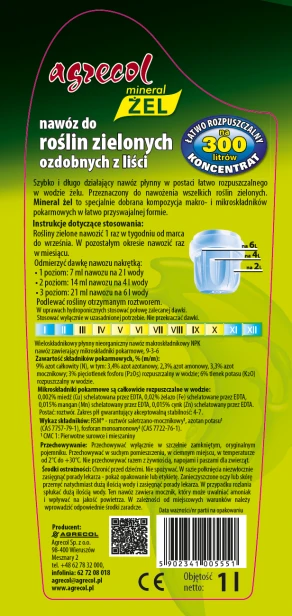 Mineral żel do roślin zielonych 0,25 l