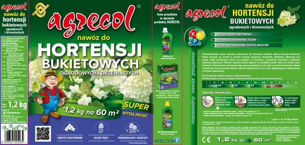 Nawóz do hortensji bukietowych, ogrodowych i drzewiastych 1,2 kg