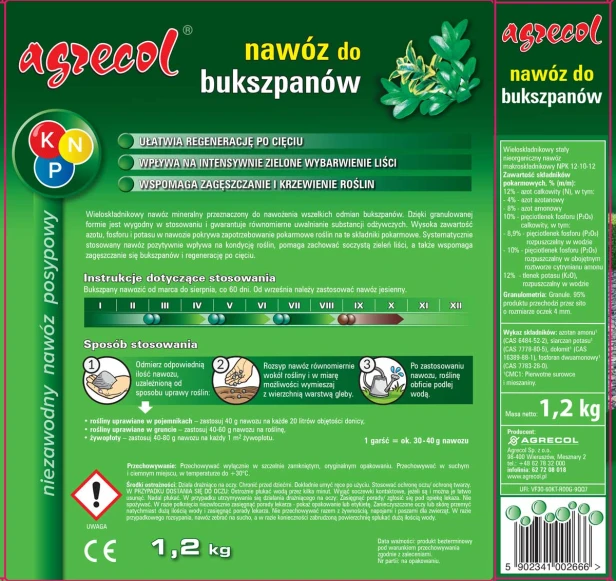 Nawóz do bukszpanów 1,2 kg